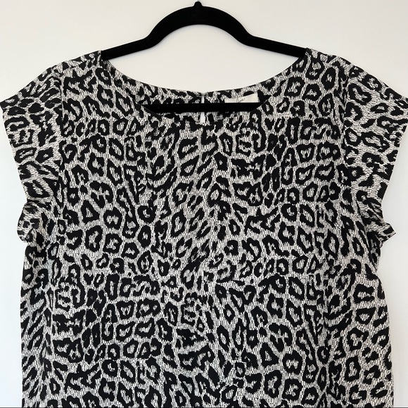 Joie Leopard Print 100% Silk Mini Dress; Size Medium - Picture 3 of 7